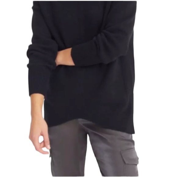 Anthropologie Maeve Black Crystal Tunic Sweater - Picture 13 of 14